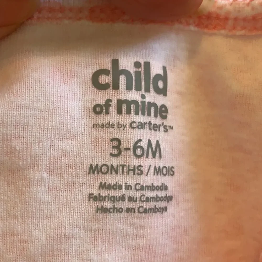 Nwot Child of Mine by Carter’s pink‎ elephant onesie